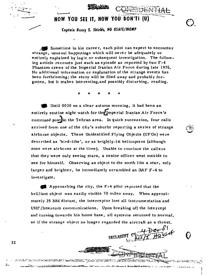 MIJI Quarterly account of the Tehran intercepts